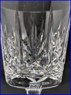 SET OF FIVE! 5 3/8 White Wine Glasses CUT CRYSTAL Edinburgh Fan Diamond Goblet