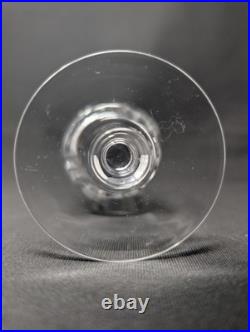 SET OF FIVE! 5 3/8 White Wine Glasses CUT CRYSTAL Edinburgh Fan Diamond Goblet