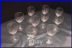 SET of 10 Baccarat France Crystal White Wine Goblets Glasses Chambolle 5 Tall SET of 10 Baccarat France Crystal White Wine Goblets Glasses Chambolle 5 Tall