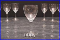 SET of 10 Baccarat France Crystal White Wine Goblets Glasses Chambolle 5 Tall SET of 10 Baccarat France Crystal White Wine Goblets Glasses Chambolle 5 Tall