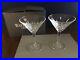 SET of 2 Waterford Crystal LISMORE Martini Glasses Original box. Excellent