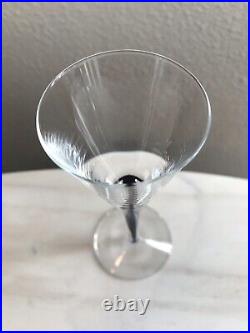 SET of 3 Orrefors INTERMEZZO BLUE Teardrop Schnapps Shot Apéritif Glasses