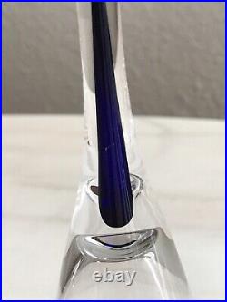 SET of 3 Orrefors INTERMEZZO BLUE Teardrop Schnapps Shot Apéritif Glasses