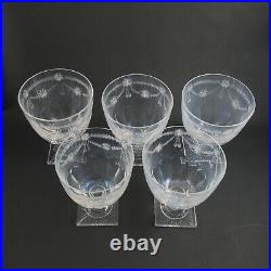 SOPHIE by WILLIAM YEOWARD Cut Crystal Set of 5 Water Glasses