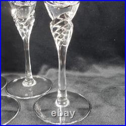 SPIEGELAU Crystal Wine Glasses 1985 Retired GISELLE PARTY Pattern Set Of 8