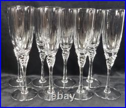 SPIEGELAU Crystal Wine Glasses 1985 Retired GISELLE PARTY Pattern Set Of 8