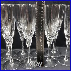 SPIEGELAU Crystal Wine Glasses 1985 Retired GISELLE PARTY Pattern Set Of 8