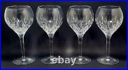 STUART Crystal Manhattan Wine Glasses 7¼ Set Of 4 Marked Discontinued Pattern