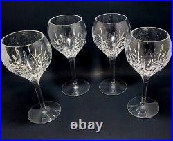 STUART Crystal Manhattan Wine Glasses 7¼ Set Of 4 Marked Discontinued Pattern