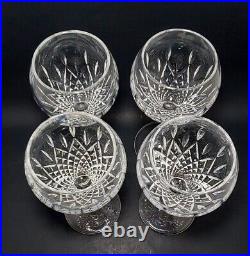 STUART Crystal Manhattan Wine Glasses 7¼ Set Of 4 Marked Discontinued Pattern