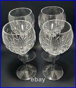 STUART Crystal Manhattan Wine Glasses 7¼ Set Of 4 Marked Discontinued Pattern