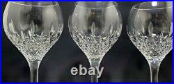 STUART Crystal Manhattan Wine Glasses 7¼ Set Of 4 Marked Discontinued Pattern