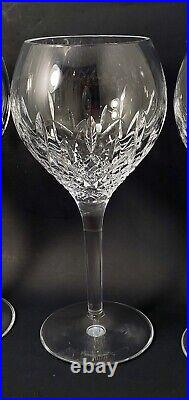 STUART Crystal Manhattan Wine Glasses 7¼ Set Of 4 Marked Discontinued Pattern