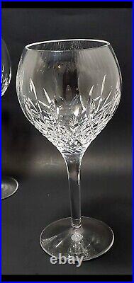 STUART Crystal Manhattan Wine Glasses 7¼ Set Of 4 Marked Discontinued Pattern