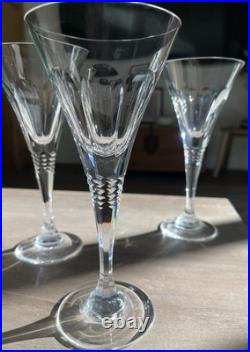 STUNNING & RARE Vintage Christinenhutte Crystal Goblets, Unused Mint, Set of 3 STUNNING & RARE Vintage Christinenhutte Crystal Goblets, Unused Mint, Set of 3