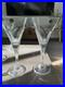 STUNNING, RARE Vintage Christinenhutte Crystal Goblets, Unused Mint, set of 2
