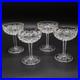 Saint St. Louis Crystal Florence Pineapple Continental Champagne Saucers Set 4