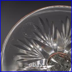 Saint St. Louis Crystal Florence Pineapple Continental Champagne Saucers Set 4