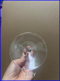 Salviati Champagne Flutes Handblown Italian Crystal Glass Set of 3