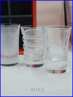 Salviati Venezia Bicchieri Da Vodka Set of 6 Etched Crystal With Original Box