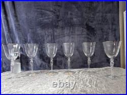 Sasaki Crystal RENAISSANCE PLATINUM Wine / Iced Tea Glasses NEW! Set Of SIX! FS