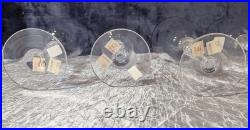 Sasaki Crystal RENAISSANCE PLATINUM Wine / Iced Tea Glasses NEW! Set Of SIX! FS