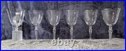 Sasaki Crystal RENAISSANCE PLATINUM Wine / Iced Tea Glasses NEW! Set Of SIX! FS