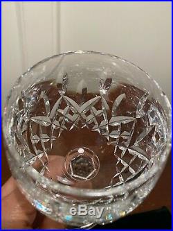 Set 10 True Vintage Signed WATERFORD CRYSTAL Lismore Wine Hocks Goblets Glasses