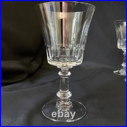 Set 10 Vintage Crystal Glassware Fostoria Dolly Madison Water / Wine Goblet 6.5