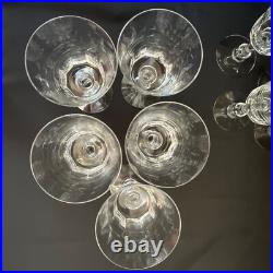 Set 10 Vintage Crystal Glassware Fostoria Dolly Madison Water / Wine Goblet 6.5