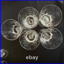 Set 10 Vintage Crystal Glassware Fostoria Dolly Madison Water / Wine Goblet 6.5