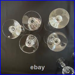 Set 10 Vintage Crystal Glassware Fostoria Dolly Madison Water / Wine Goblet 6.5