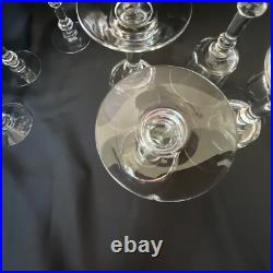 Set 10 Vintage Crystal Glassware Fostoria Dolly Madison Water / Wine Goblet 6.5