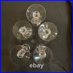 Set 10 Vintage Crystal Glassware Fostoria Dolly Madison Water / Wine Goblet 6.5