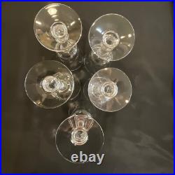Set 10 Vintage Crystal Glassware Fostoria Dolly Madison Water / Wine Goblet 6.5