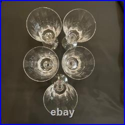 Set 10 Vintage Crystal Glassware Fostoria Dolly Madison Water / Wine Goblet 6.5