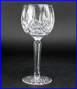 Set 11 Waterford Deep Cut Irish Crystal LISMORE Balloon Wine Hock Glasses NR ABV
