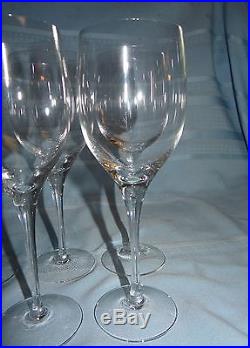 Set 12 Orrefors Illusion 8 1/4 Crystal Wine Water Goblets 10oz Glass Stemware