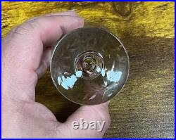 Set/12 Rogaska Gallia 5 Crystal Cordial Glasses with7 Shrimp Cocktail Glasses