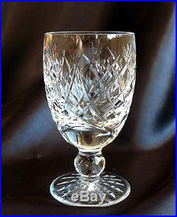 Set 12 Waterford Crystal Donegal Claret Wine Glasses Stems