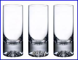 Set 3 Nude Shade Skull In Bottom Highball Glass Tumbler Lead-free Crystal Xlnt