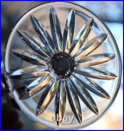 Set 4 AJKA Castile Albinka MULTI COLORED Cut Crystal Wine Goblets Glasses 8 1/4