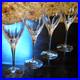 Set 4 FIRELIGHT’SIGNATURE’ CLEAR LENOX CRYSTAL Hand Blown Wine Goblets 8 5/8
