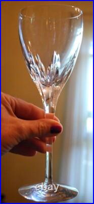 Set 4 FIRELIGHT'SIGNATURE' CLEAR LENOX CRYSTAL Hand Blown Wine Goblets 8 5/8
