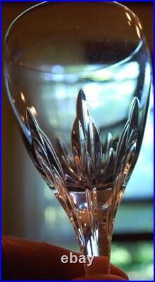 Set 4 FIRELIGHT'SIGNATURE' CLEAR LENOX CRYSTAL Hand Blown Wine Goblets 8 5/8