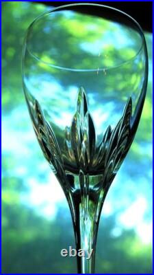 Set 4 FIRELIGHT'SIGNATURE' CLEAR LENOX CRYSTAL Hand Blown Wine Goblets 8 5/8