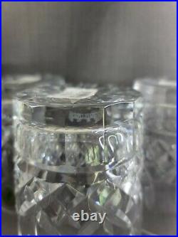 Set 4 Signed Waterford Crystal Lismore 12 oz Double Old Fashioned Glasses