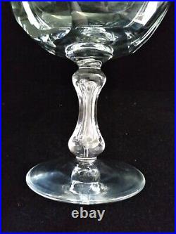 Set 4 Val St Lambert Crystal Champagne Goblet Coupe Tall Sherbet Glasses VAS50