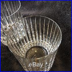 Set 4 Vtg Baccarat Crystal Harmonie Tumbler Old Fashion Glasses France Glassware