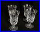 Set (4) Waterford Crystal Lismore Footed Iced Tea Water Goblets 6 1/2 Mint